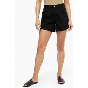 Weworewhat Black Denim Shorts
